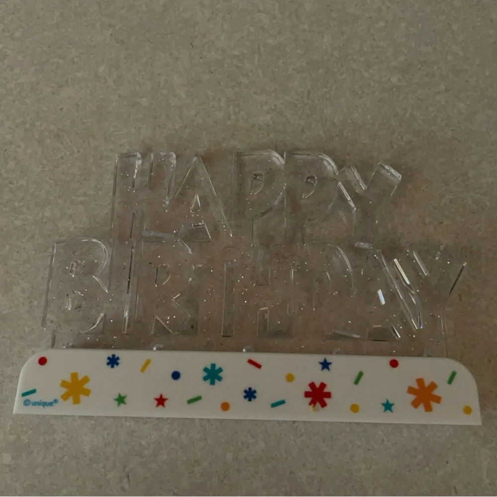 2! Birthday MultiColor Light Up 3mode Flashy Cake Toppers Reusable